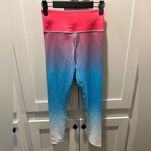 Zyia active size 0 firecracker shimmer tight